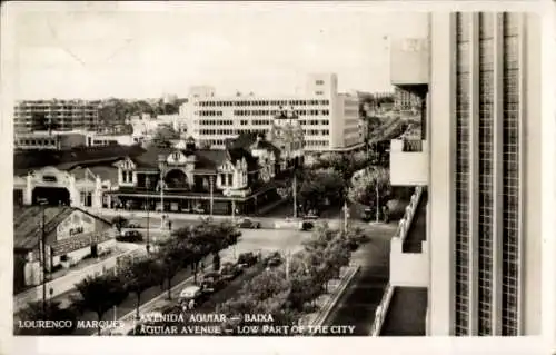 Ak Maputo Lourenco Marques Mosambik, Aguiar Avenue, Low Part of the City