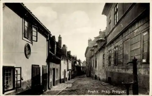 Ak Praha Prag, Zlata ulicka, Die goldene Gasse, Rue des alchimistes