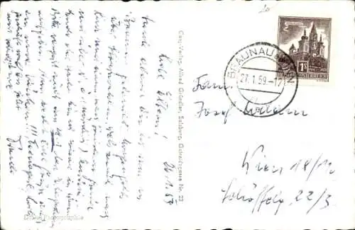 Ak Braunau am Inn Oberösterreich, Staatsgrenze, neue Innbrücke