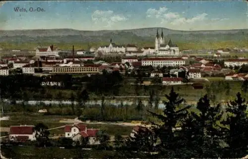 Ak Wels in Oberösterreich, Panorama