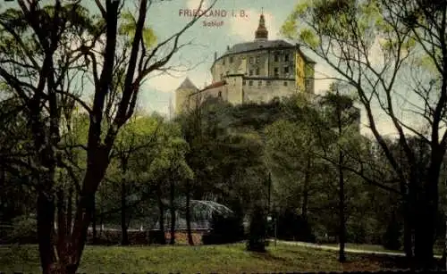 Ak Frýdlant v Čechách Friedland in Böhmen Reg. Reichenberg, Schloss