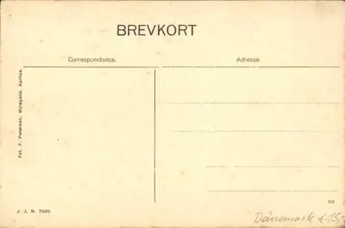 Passepartout Ak Foulum Dänemark, Straßenpartie, Weihnachten