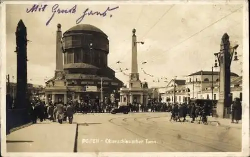 Ak Poznań Posen, Oberschlesischer Turm