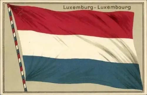 Ak Luxemburg Luxembourg, Landesflagge