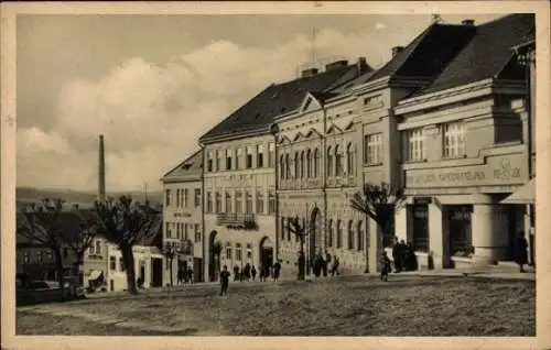 Ak Humpolec Region Hochland, Schlossplatz