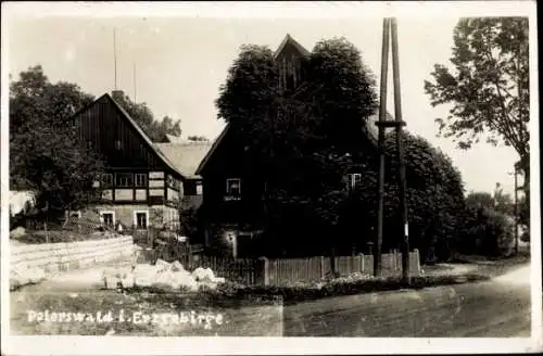 Ak Petrovice u Chabařovic Peterswald Reg. Aussig, Straße, Wohnhaus