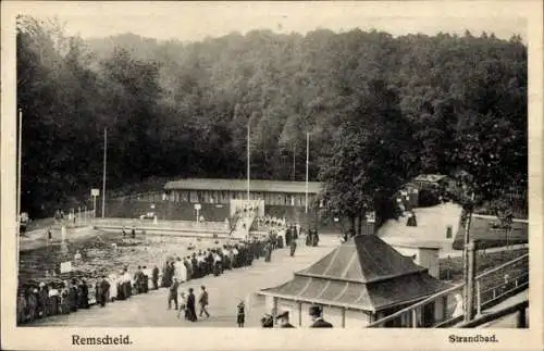 Ak Remscheid im Bergischen Land, Städtisches Strandbad