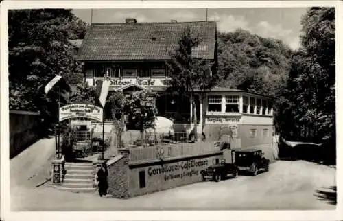 Ak Treseburg Thale im Harz, Gasthaus zum Burgstieg, Konditorei und Café Werner