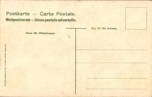 Ak Chemnitz in Sachsen, Kassberg, Kaiserliche Oberpostdirektion am Stephansplatz