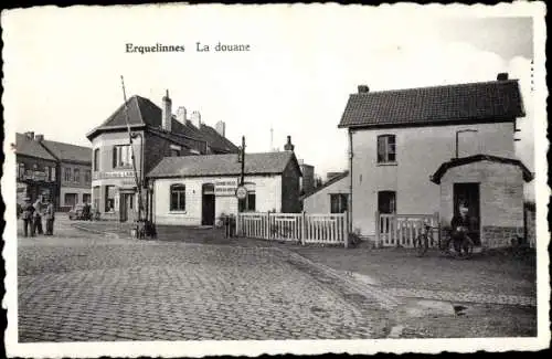 Ak Erquelinnes Wallonien Hennegau, La douane