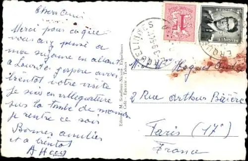 Ak Erquelinnes Wallonien Hennegau, La douane