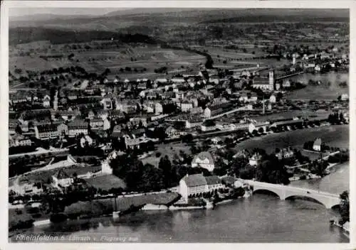 Ak Rheinfelden in Baden, Fliegeraufnahme, Rheinbrücke