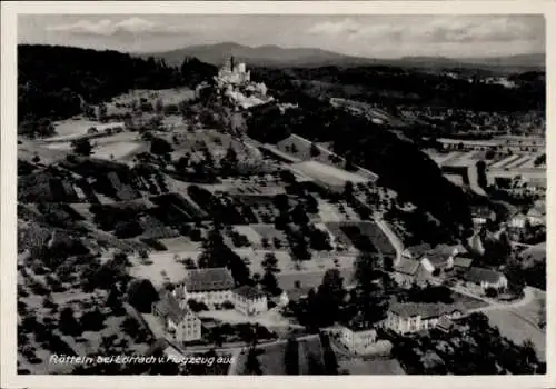 Ak Rötteln Haagen Lörrach in Baden, Fliegeraufnahme, Burgruine Rötteln, Röttler Schloss