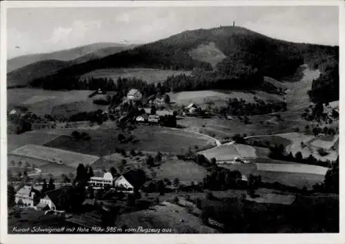 Ak Schweigmatt Raitbach Schopfheim in Baden, Panorama, Fliegeraufnahme, Hohe Möhr