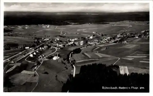 Ak Rötenbach Bad Teinach-Zavelstein Schwarzwald, Fliegeraufnahme