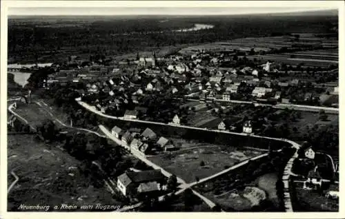 Ak Neuenburg am Rhein Baden, Fliegeraufnahme