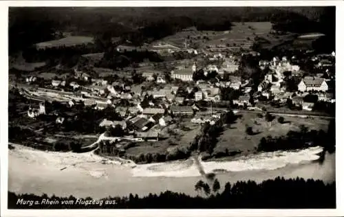 Ak Murg am Hochrhein Baden, Fliegeraufnahme