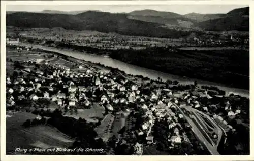 Ak Murg am Hochrhein Baden, Fliegeraufnahme