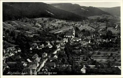 Ak Münchweier Ettenheim in Baden, Fliegeraufnahme