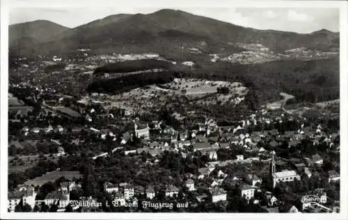 Ak Müllheim in Baden Markgräflerland, Fliegeraufnahme