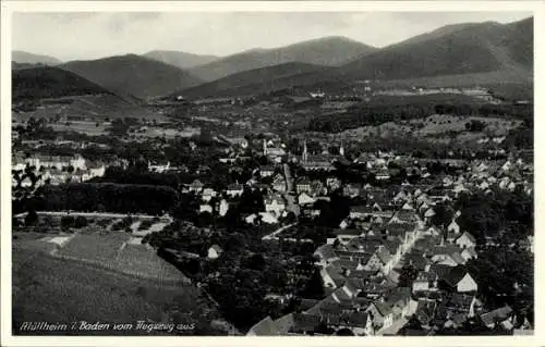 Ak Müllheim in Baden Markgräflerland, Fliegeraufnahme