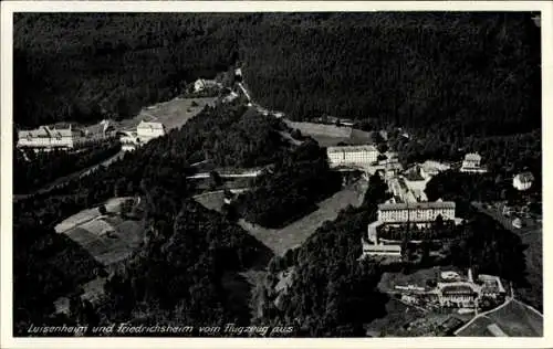 Ak Kandern Württemberg, Luisenheim und Friedrichsheim, Fliegeraufnahme