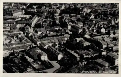 Ak Lörrach in Baden, Fliegeraufnahme