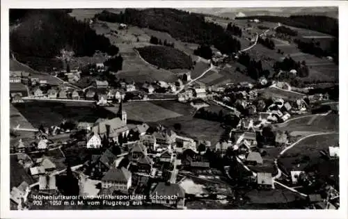 Ak Schonach im Schwarzwald,  Luftbild