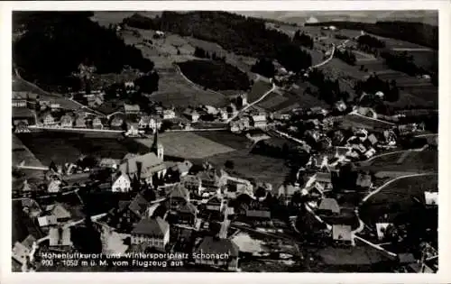 Ak Schonach im Schwarzwald, Luftbild