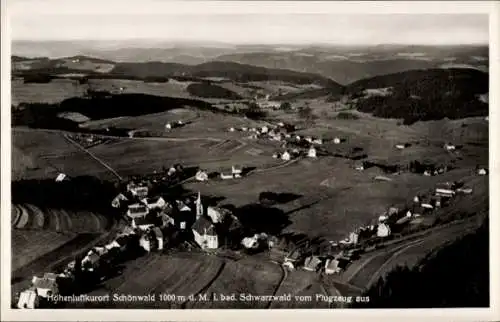 Ak Schönwald im Schwarzwald, Fliegeraufnahme