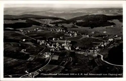 Ak Schönwald im Schwarzwald, Fliegeraufnahme