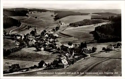 Ak Schönwald im Schwarzwald Baden Württemberg, Fliegeraufnahme