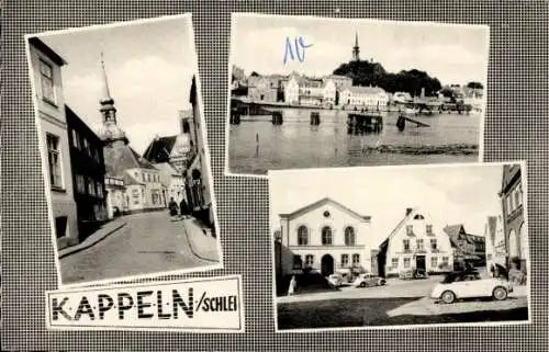 Ak Kappeln an der Schlei, Kirche, Gasthof