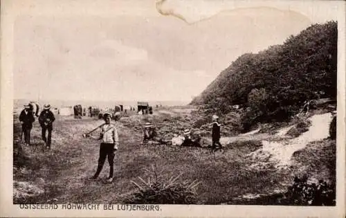 Ak Hohwacht an der Ostsee, Strandleben, Dünen