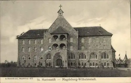 Ak Wilhelmstadt Magdeburg an der Elbe, Sankt Marienstift