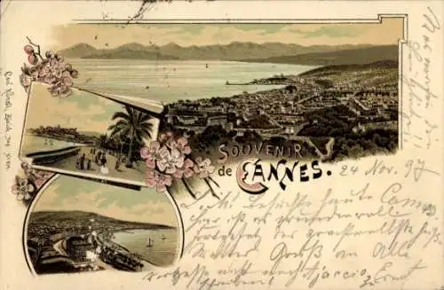 Ak Cannes Alpes Maritimes, Stadtansichten, Küste, Meer, Boote