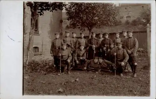 Foto Ak Lahr im Schwarzwald Baden, Gruppenportrait deutscher Soldaten