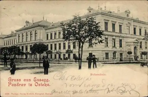 Ak Osijek Essegg Kroatien, Volksschule