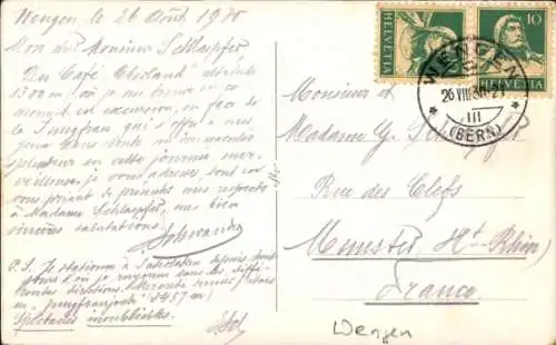 Ak Wengen Kanton Bern, Ortsansicht