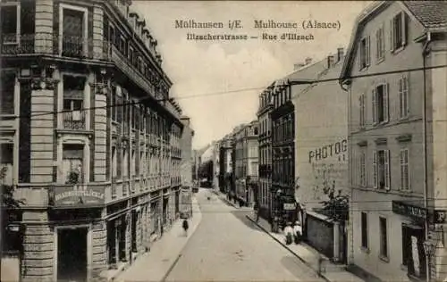 Ak Mulhouse Mülhausen Elsass Haut Rhin, Illzacherstraße, Zum Brattwurstglöckle, Bes. Joseph Schmidt