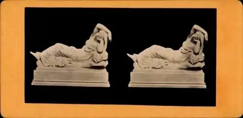 Stereo CdV Roma Rom Lazio, Cleopatra, Skulptur