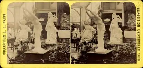 Stereo CdV Paris, Weltausstellung 1878, Kunstgalerie