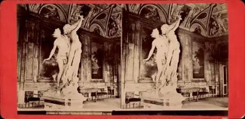 Stereo CdV Apollo und Daphne, Skulptur von Gian Lorenzo Bernini