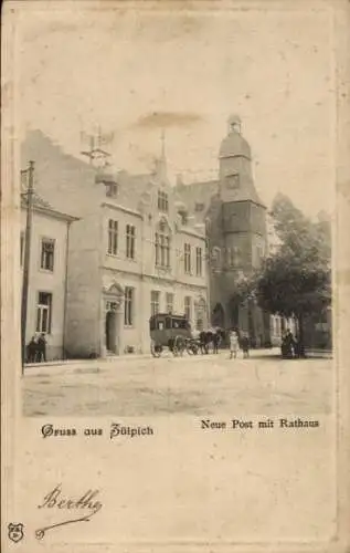 Ak Zülpich Nordrhein Westfalen, Neue Post, Rathaus