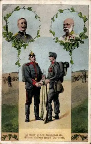 Ak Ich hatt einen Kameraden, Soldaten, Kaiser Wilhelm II