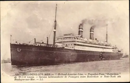 Ak Dampfer Rotterdam, Holland-America Line HAL