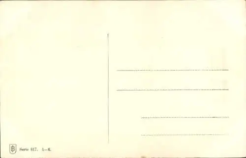 Künstler Ak Portrait eines Bernhardiners