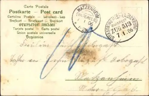 Glitzer Ak Klee, Gedicht