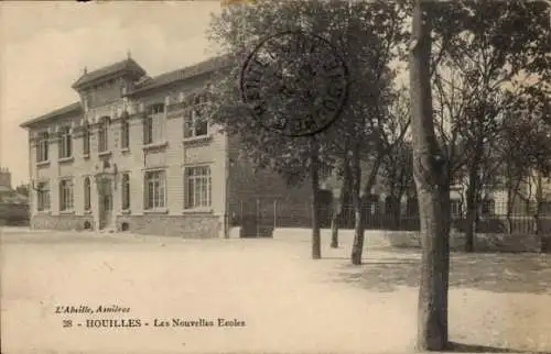 Ak Houilles Yvelines, Schulgebäude,