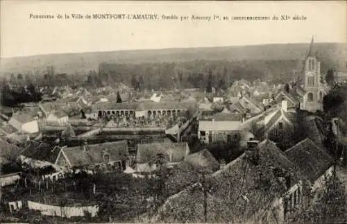 Ak Montfort l'Amaury Yvelines, Panorama